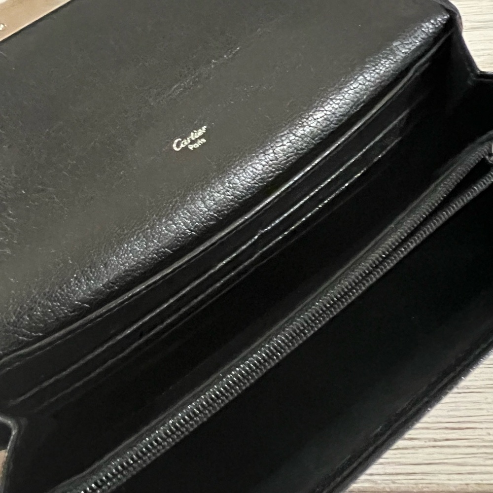 CARTIER Black Leather Wallet - Picture 8 of 12